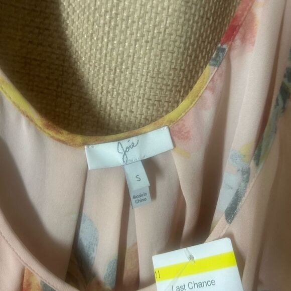 Joie Size S Silk Floral Print Flutter NWT - Picture 5 of 7